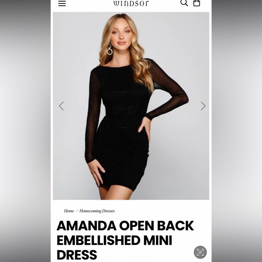 Black formal dress
